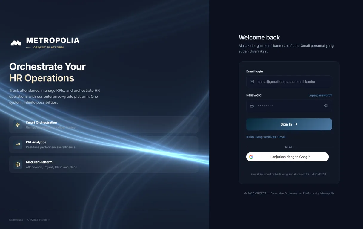 Orqest workflow preview